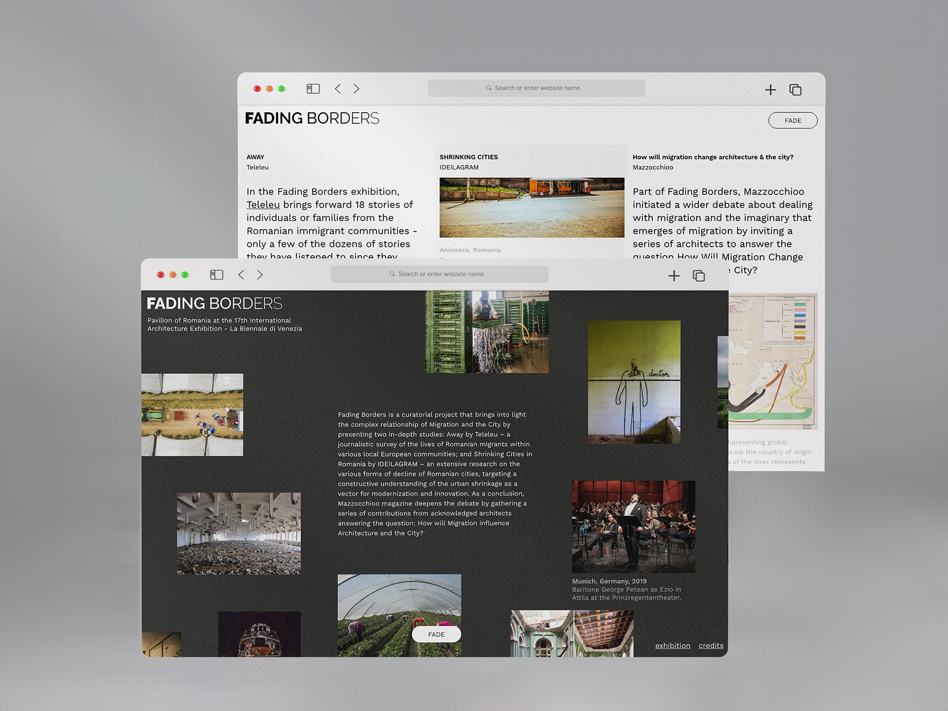 fading borders site copy
